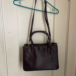 Plum shoulder bag